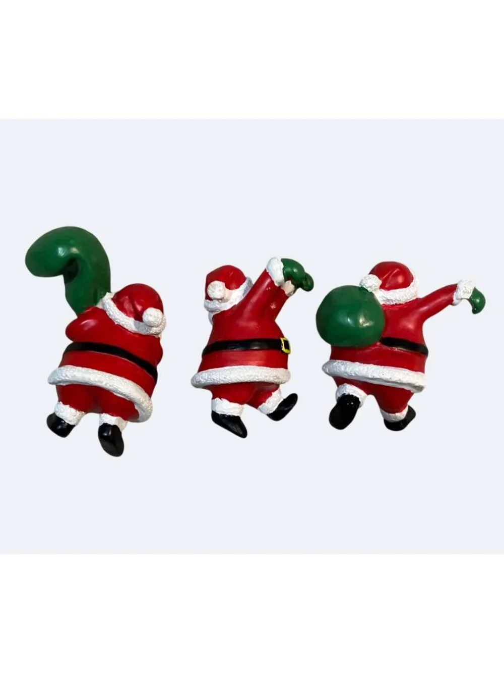 Scotts Santa Lamp Toppers Collectible Giftware Set Of 3 Figures